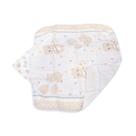 Toalha soft capuz bebe 2 camadas e pano boca bordado e estampado algodão urso