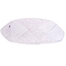 Toalha soft capuz bebe 3 camadas e pano boca bordado e estampado flores