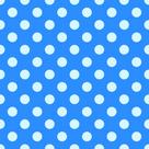 Toalha TNT Estampada Azul Bola Branca 68x68cm C/ 5 Peças