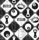 TOALHA TNT ESTAMPADA BOTECO 0,68 X 0,68 m C/ 5 PEÇAS