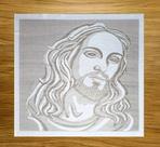 Toalha Trilho Em Renda De Altar Litúrgico Rosto Jesus 80x80