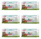 Toalha Umedecida Baby Love 20x15cm C/600 Und Combo 6 Pacotes