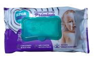 Toalha umedecida super baby green c/100 unidades sem álcool etílico