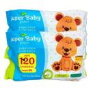 Toalha Umedecida Super Baby Green com 240 unidades Folhas 20x12 cm