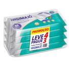 Toalha Umedecidas Higimaxi Premium Corporal 4 Pacotes com 40 Unidades cada Leve 4 Pague 3