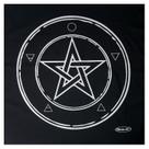 Toalha Wicca Pentagrama Toalha Tarô com Brilho Pto/Pta 70CM
