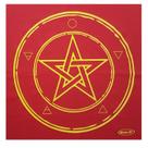 Toalha Wicca Pentagrama Toalha Tarô Vermelha com Brilho 70CM
