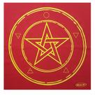 Toalha Wicca Pentagrama Toalha Tarô Vermelha com Brilho 70CM