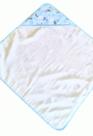 ToalhadeBanhoBebêCéuForroFraldacomCapuz70x70cm Azul