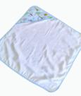 ToalhadeBanhoBebêSafariForroFraldacomCapuz70x70cm Azul