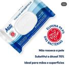 Toalhas Antissépticas 50 Unidades Elimina Germes e Bactérias Limpeza e Higienização Rápida
