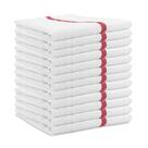Toalhas Bar Mop Arkwright Qwick Wick 100% algodão 16x19cm vermelhas