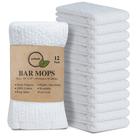 Toalhas Bar Mop Softolle 100% algodão, 16x19cm, pacote com 12 brancas