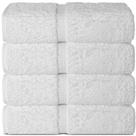 Toalhas Chakir Turkish Linens 100% algodão 4 toalhas de banho brancas Toalhas Chakir Turkish Linens 100% algodão 4 toalhas de banho brancas