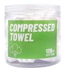Toalhas comprimidas Herb Life 120 unidades de toalha facial descartável