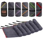 Toalhas de acampamento de microfibra Dofilachy, pacote com 6, 60x120 cm