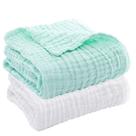 Toalhas de banho Aablexema Baby Muslin, pacote com 2 unidades, 109x109 cm