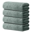 Toalhas de banho Avalon Toalhas, conjunto de 4 toalhas altamente macias, 30x150cm, cinza claro