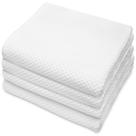 Toalhas de banho COTTON CRAFT Euro Spa Luxury Waffle Weave x4 White Toalhas de banho COTTON CRAFT Euro Spa Luxury Waffle Weave x4 White