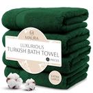 Toalhas de banho MAURA Hunter Green Turkish Cotton XL, conjunto de 4