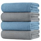 Toalhas de banho POLYTE 4 unidades 76 x 152 cm secagem rápida tipo waffle Toalhas de banho POLYTE 4 unidades 76 x 152 cm secagem rápida tipo waffle