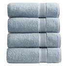 Toalhas de banho Springtree Home, pacote com 4, 76x132 cm, algodão de bambu