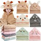 Toalhas de Bebê com Capuz BEFACL - Ultra Macias em Fleece Coral - Pacote com 6