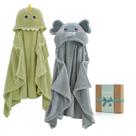 Toalhas de Bebê com Capuz Momcozy - Pacote com 2 Unidades de Lã Coral