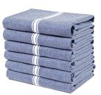 Toalhas de cozinha LANE LINEN 100% algodão, pacote de 6, azuis, 38x64cm Toalhas de cozinha LANE LINEN 100% algodão, pacote de 6, azuis, 38x64cm