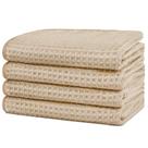 Toalhas de ginástica HOMEXCEL Microfibra ultramacias 40x60cm, pacote com 4 unidades, bege