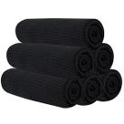 Toalhas de ginástica Vnoss Microfiber para malhar, pacote com 6 unidades pretas