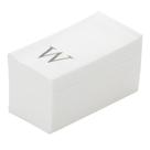 Toalhas de hóspedes Luxenap Linen-Feel 40x20cm 50 Silver Letter W