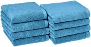 Toalhas de mão Amazon Basics Quick-Dry 100% algodão, pacote com 8