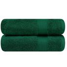 Toalhas de mão, ampla decoração, 100% algodão, 600 g/m2, 45 x 70 cm, 2 peças verdes