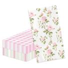 Toalhas de mão CMUSKO Floral, 40 unidades, rosa claro, descartáveis