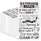 Toalhas de mão descartáveis IANFEPH Bathroom Rules 100 unidades
