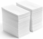 Toalhas de mão descartáveis Luxe Paper, pacote com 50, brancas, 30x40cm Toalhas de mão descartáveis Luxe Paper, pacote com 50, brancas, 30x40cm