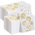 Toalhas de mão descartáveis Pasimy Dandelion 100 unidades (douradas)