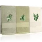 Toalhas de mão FuWeave Sage Green Tropical Bordadas x3