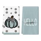Toalhas de mão KORVITA Fall Hello Pumpkin 2 peças para banheiro