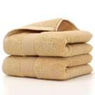 Toalhas de mão Lchkrep Bathroom Soft Cotton 500 GSM 14x30cm Bege