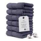 Toalhas de mão MAURA Indigo Blue, algodão turco, conjunto de 6