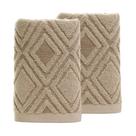 Toalhas de mão Pidada Diamond Pattern 100% algodão, conjunto de 2