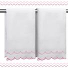 Toalhas de mão RRBXIA 100% algodão 2 peças 40x70cm 600gsm (rosa)