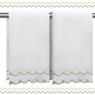 Toalhas de mão RRBXIA 100% algodão, 2 peças, 40x70cm, verde sálvia
