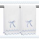Toalhas de mão RRBXIA Coquette Bow 100% algodão 40x70cm, pacote com 2