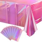 Toalhas de mesa FunnyPars Iridescent Pink Plastic 54 x 108 em pacote com 8 Toalhas de mesa FunnyPars Iridescent Pink Plastic 54 x 108 em pacote com 8