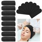 Toalhas de microfibra Preboun, 24 peças, bandanas absorventes de spa, pretas