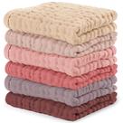 Toalhas de Musselina Comfy Cubs para Bebês 6 Unidades 25x25 cm