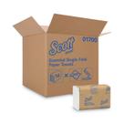 Toalhas de papel Scott Single-Fold 250 folhas, 1 camada, pacote com 16